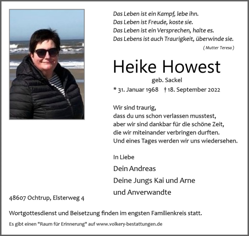Erinnerungsbild für Heike Howest