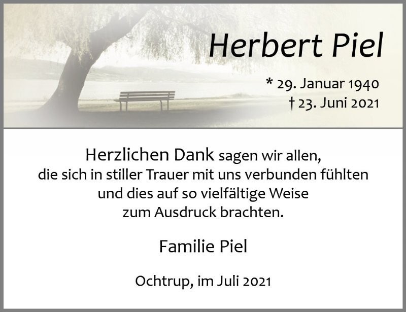Erinnerungsbild für Herbert Piel