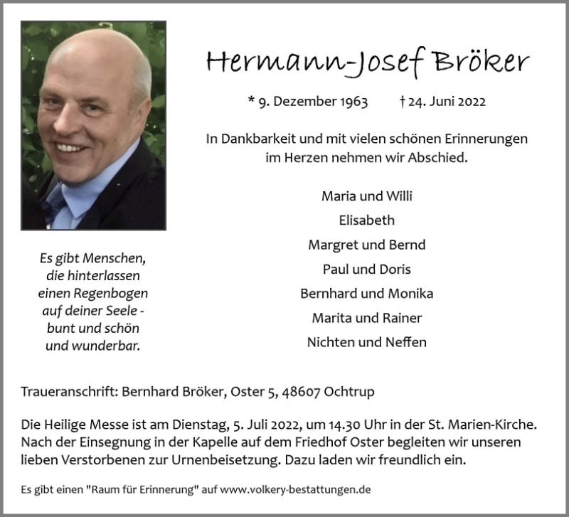 Erinnerungsbild für Hermann-Josef Bröker