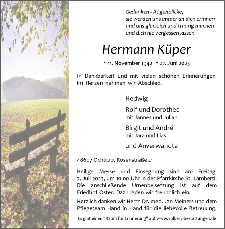 Erinnerungsbild für Hermann Küper
