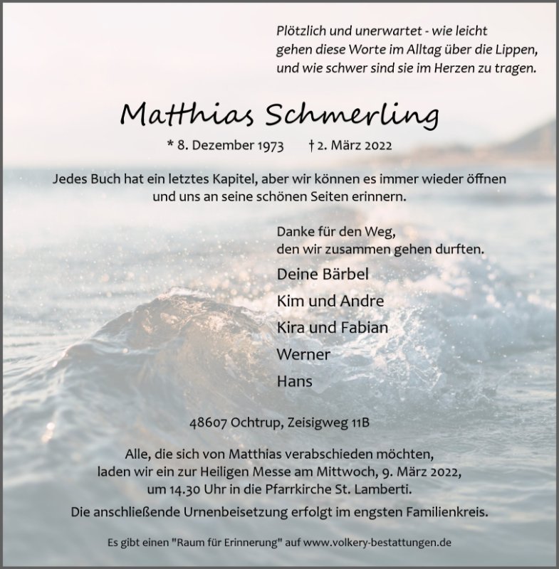 Erinnerungsbild für Matthias Schmerling
