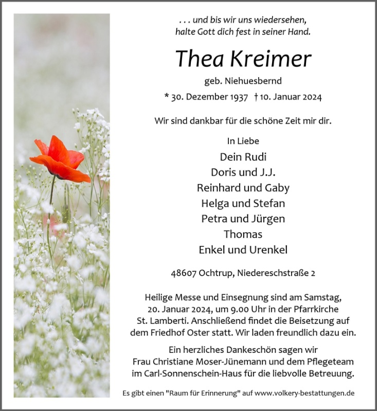Erinnerungsbild für Thea Kreimer